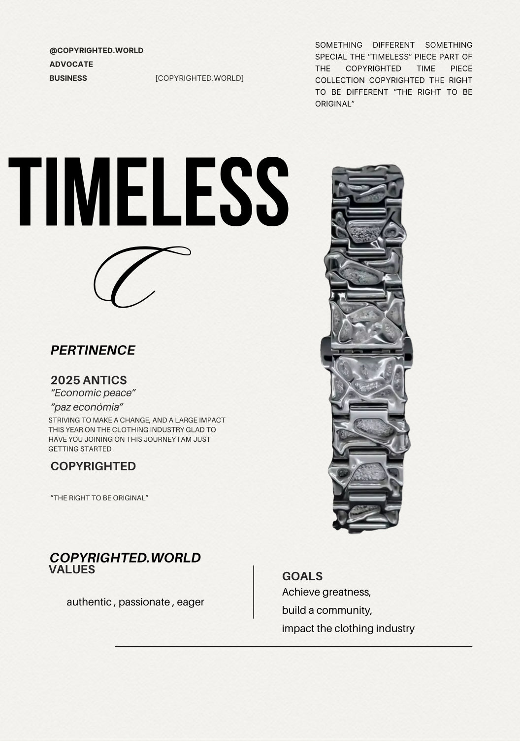 Timeless “spider web” watch